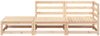 vidaXL Gartensofa mit Fußhocker 2-Sitzer Massivholz Kiefer 837970 Bild 4