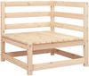 vidaXL Gartensofa mit Fußhocker 2-Sitzer Massivholz Kiefer 837970 Bild 5