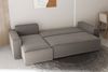 Ecksofa Schlafsofa Sofa MARIS Stoff Senf Ottomane Links Bild 2