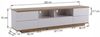 Merax Lowboard mit 5 Türen, Wildeiche TV Schrank, Fernsehtisch TV Board, TV- Lowboard aus Holz, Breite 180 cm Bild 3
