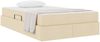 vidaXL Aufbewahrungsbett mit Matratze Creme 120 x 200 cm Polyester 3399656 Bild 3