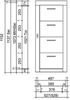 Schubkastenkommode Kernbuche Anrichte Highboard - (823) Bild 2