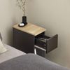 SoBuy FBT111-SCH Nachttisch, MDF, Lackiert, Schwarz, 35 x 60 x 20 cm Bild 5