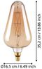Eglo 11837 LED Leuchtmittel E27 LED BR150 4W AMBER 2200K 1 Stk. amber Ø15cm L:16cm dimmbar Bild 3