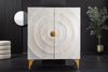 riess-ambiente Highboard GOLDEN SUNSET 120cm weiß/gold - Massivholz, 3D-Front mit Ornament (Einzelartikel, 1 St), Design Schrank mit Stauraum & Türen – ideal für Wohn- oder Esszimmer Bild 3