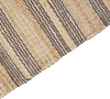 Teppich Jute beige grau 160 x 230 cm Streifenmuster Kurzflor zweiseitig BUDHO Bild 4