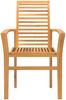 vidaXL Esszimmerstuhl 4 pcs Braun 62 x 55 x 94 cm Massivholz Teak 42007596 Bild 5