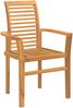vidaXL Esszimmerstuhl 4 pcs Braun 62 x 55 x 94 cm Massivholz Teak 42007596 Bild 4