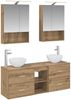 vidaXL Badezimmerschrank-Set 5 pcs Artisan-Eiche 50 x 14,5 x 70 cm 3406686 Bild 2