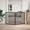 vidaXL 2-tlg. Hundetor Faltbar Schwarz 160 cm Pappelholz 352226 Bild 3