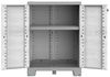 Kreher Mehrzweckschrank 'Sequoia' - Holz Optik Grau - aus Kunststoff - 2 in 1 - wetterfest Bild 3