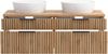 Waschtisch >Nizza< in Wotaneiche-Dekor - 120x41x47cm (BxHxT) Bild 2