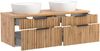 Waschtisch >Nizza< in Wotaneiche-Dekor - 120x41x47cm (BxHxT) Bild 3