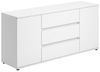 Home Collective Kommode Sideboard Kommode mit Schubladen Sideboard Wohnzimmer Anrichte (Sideboard Wohnzimmer Flur Kommode, modernes, griffloses Design), mit 2 Türen und 3 Schubladen, 150 x 40 x 70 cm Weiß Bild 2