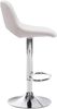 Barhocker 2er Set JAKSON - Creme, Stoff, Chrom Barhocker mit Lehne Barstuhl Tresenhocker Tresenstuhl Kneipenhocker Kneipenstuhl Bild 4
