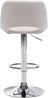 Barhocker 2er Set JAKSON - Creme, Stoff, Chrom Barhocker mit Lehne Barstuhl Tresenhocker Tresenstuhl Kneipenhocker Kneipenstuhl Bild 2