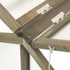 vidaXL Gewächshaus Grau 114x80x50 cm Tannenholz 316416 Bild 5