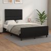 vidaXL Bettgestell ohne Matratze Schwarz 120x190 cm Kunstleder 3270554 Bild 1