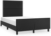 vidaXL Bettgestell ohne Matratze Schwarz 120x190 cm Kunstleder 3270554 Bild 2