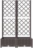 vidaXL Pflanzkübel mit Rankgitter Braun 80x40x121,5 cm PP 318260 Bild 3