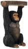 riess-ambiente Beistelltisch MONKEY 55cm schwarz/grau - Affe, Skulptur, handgefertigt, modern, rund (Einzelartikel, 1-St), Tropischer Ablagetisch - ideal als dekorativer Akzent im Wohnzimmer Bild 3