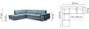 Ecksofa Schlafsofa NORBI Hellblau Ottomane Rechts Bild 2