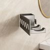 Refined Living Organizer für Haartrockner, Wandhalterung Haartrockner Halterung Haartrocknerhalter, (Praktisches Wandregal für Föhn-Badezimmer Aufbewahrung, mit Großem Stauraum Aluminium, Rutschfeste Halterung,Ohne Bohren) Bild 3