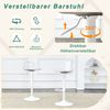 2er-Set Barhocker B 40,5 x T 40,5 x H 82-104 cm aus Kunststoff/Metall, höhenverstellbar Bild 5