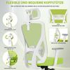 Durrafy Bürostuhl 200kg Ergonomischer Bürostuhl-Verstellbare Lordosenstütze (200 kg extra hohe Belastbarkeit) Verstellbare Lendenwirbelstutze + Kopfstutze + hohenverstelbare Armlehnen),bis zu 130° neigbar, atmungsaktives Netzgewebe, Drehstuhl Bild 4
