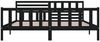 vidaXL Massivholzbett Schwarz 200x200 cm [3101177] Bild 5