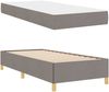 vidaXL Bettrahmen mit Matratze Taupe 90 x 200 cm Stoff 3398910 Bild 5