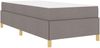 vidaXL Bettrahmen mit Matratze Taupe 90 x 200 cm Stoff 3398910 Bild 4
