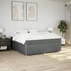vidaXL Boxspringbett mit Matratze Dunkelgrau 200x200 cm Stoff 3285596 Bild 3