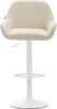 Barhocker Braga Kunstleder weiß, Creme Bild 2
