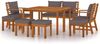 Balkon Lounge Holz 4 Personen Gartenmöbel Set Sofa Tisch Terrassenmöbel Bild 2