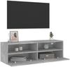 vidaXL TV-Wandschrank Betongrau 100x30x30 cm Holzwerkstoff 836888 Bild 5