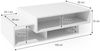 Couchtisch Bari Weiß 105 x 60 cm Vicco Bild 3