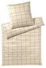 Elegante Mako Satin Bettwäsche Cross 24506-7 beige kariert 135x200 Bild 4