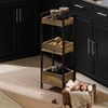 SoBuy FRG226-F Badezimmerregal, MDF, PVC-Furnier, Braun, 28 x 74 x 20 cm Bild 2