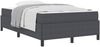 vidaXL Bettrahmen mit Matratze Dunkelgrau 120 x 190 cm Stoff 3399111 Bild 3
