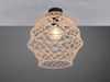 LED Boho Deckenleuchte mit Lampenschirm geflochten aus Hanfseil, Ø 38cm Bild 3