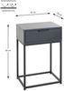 Konsolentisch >52883< in anthrazit, schwarz - 40x60x28cm (BxHxT) Bild 2
