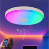 JDONG Deckenleuchte Dimmbar mit Bluetooth Lautsprecher 30/40/60CM, Deckenlamp mit Fernbedienung 3000-6500k RGB Farbwechsel, APP-Steuerung Musikwiedergabe für Schlafzimmer Kinderzimmer Bild 5