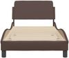 vidaXL Bettgestell "Dover" Braun 90x190 cm Kunstleder 373100 Bild 4