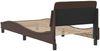 vidaXL Bettgestell "Dover" Braun 90x190 cm Kunstleder 373100 Bild 5