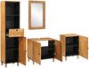 vidaXL Badezimmermöbel-Set mit Schubladen 4 pcs Braun Holzwerkstoff 3310068 Bild 2