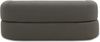 DOMO. collection Sofa 700 019, 2-Sitzer Schlafsofa, Ovale Form, Schlaffunktion, Inklusive Nierenkissen, Federkern Polsterung, 2er Couch, 208 x 115 x 78 (BxTxH), grau Bild 5