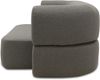DOMO. collection Sofa 700 019, 2-Sitzer Schlafsofa, Ovale Form, Schlaffunktion, Inklusive Nierenkissen, Federkern Polsterung, 2er Couch, 208 x 115 x 78 (BxTxH), grau Bild 4