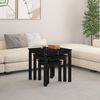 vidaXL Satztische 3 Stk. Schwarz Massivholz Kiefer 824977 Bild 3