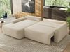 Ecksofa, L-förmiges, lose Kissen, DL-Schlaffunktion, (H 100 x T 187 x B 273 cm) - CUBO L - Boucle Beige - linke Seite Bild 3
